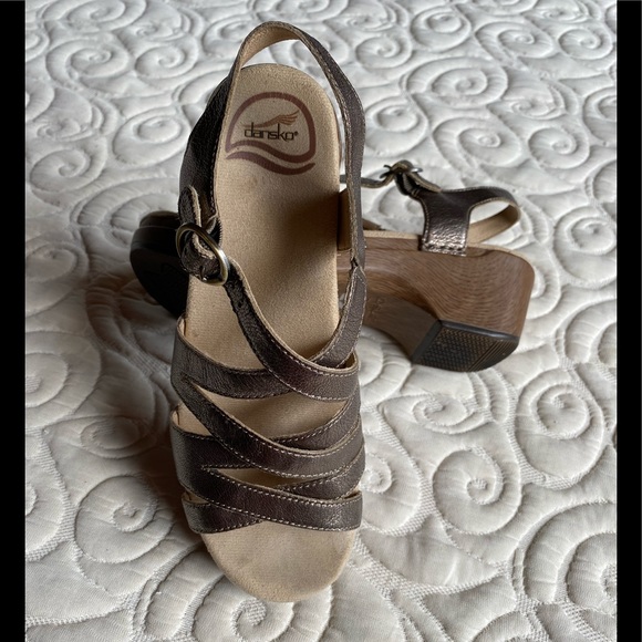 dansko pewter sandals